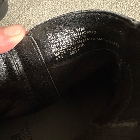 Black leather platform booties - Picture 5 of 5